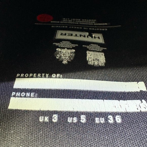 Like new black glitter Hunter Woman/Big Girl (starcloud) size 5 - Picture 8 of 8